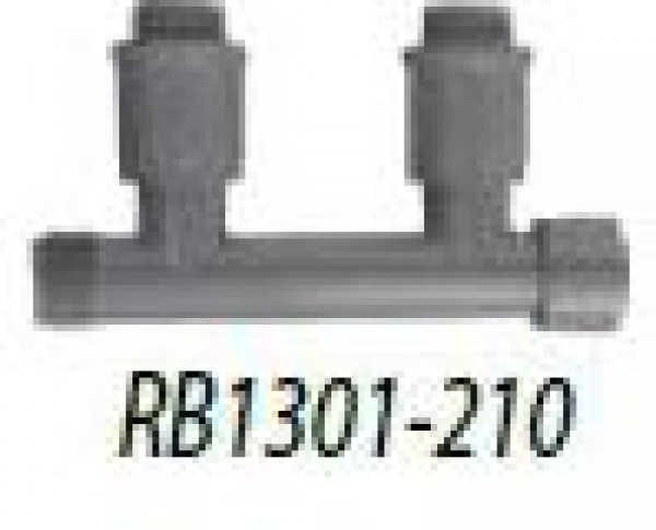 PVC-Verteiler mit 2 Ausgängen - Typenreihe RB1300 - 1“ IG x 1“ AG, 2 Ausgänge: 1“ AG - Typ RB1301210